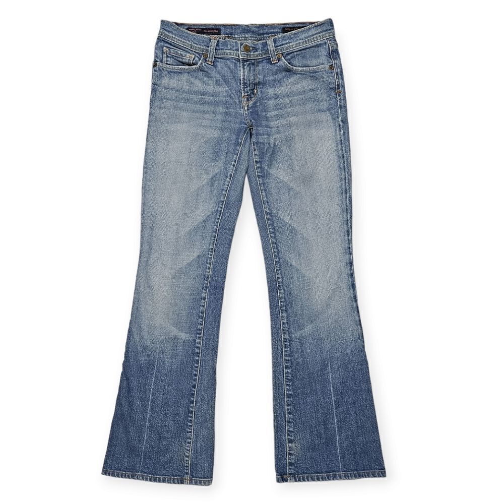 Citizens Of Humanity Naomi Low Rise Flare Blue Denim Jeans Women's Size 30